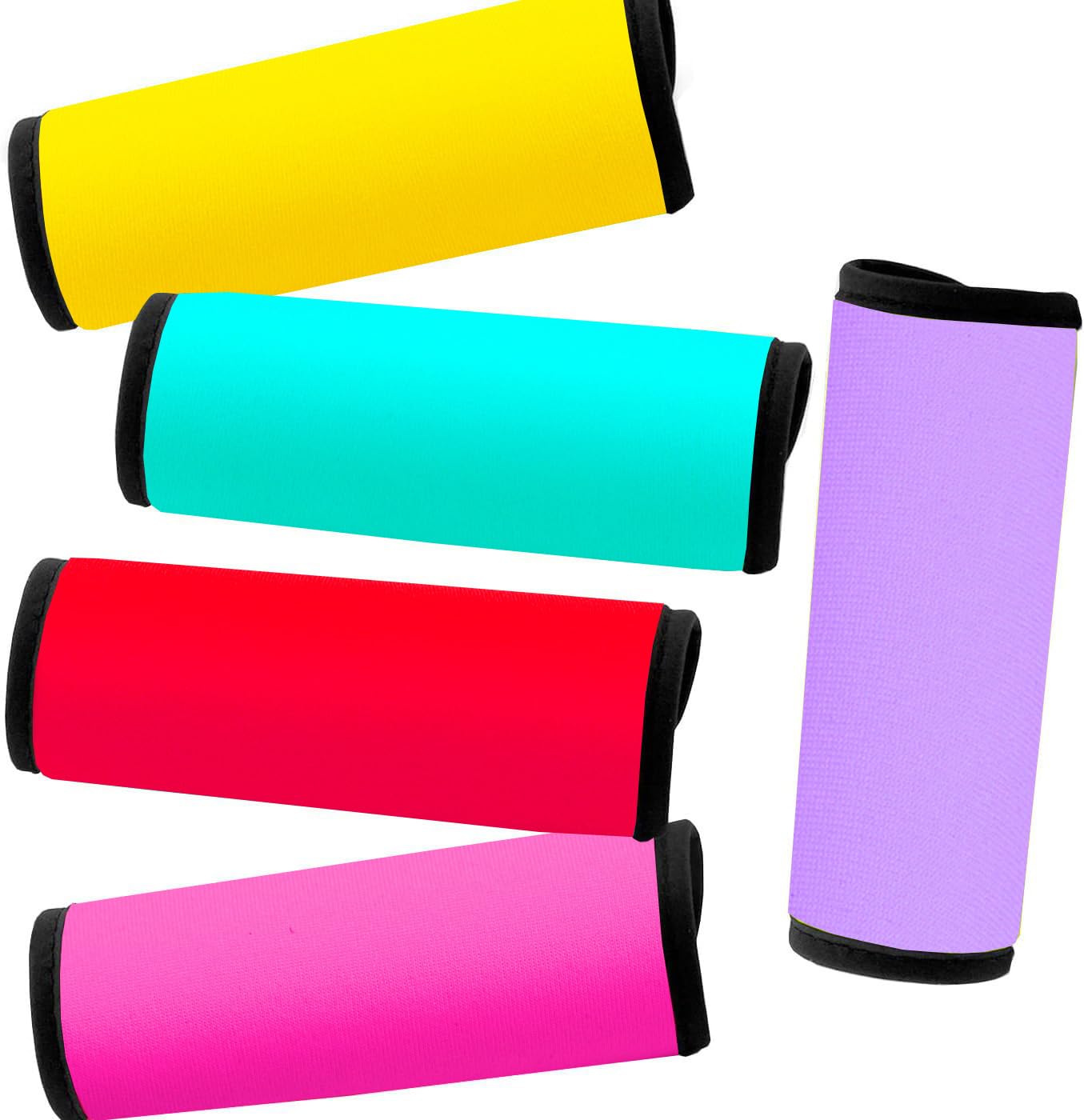 Photo 1 of Gowraps Neoprene Luggage Handle Wraps for Traveling Bright Color Luggage Identifiers|Handle Wraps|Handle Covers