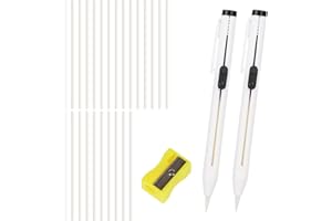 28pcs Fabric Chalk Pen Set, White Chalk Cartridge Set Tailor Pencils Marking Tool for Sewing Quilting Dressmaking DIY Crafts 
