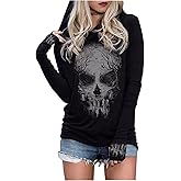CHUNTIANRAN Hoodies Shirts for Women Early Fall Long Sleeve Tops Vintage Graphic Outfits Tops Fashion Pullover Tees 2025