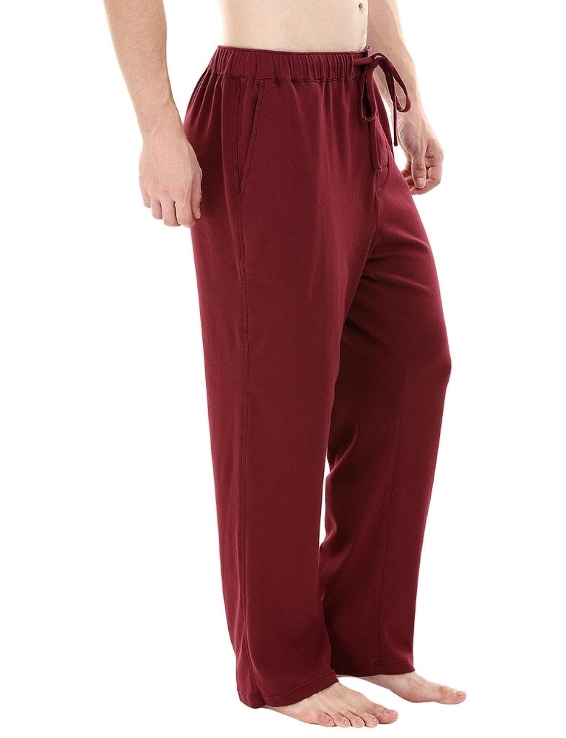 zobello wine red knit brushed pyjamas