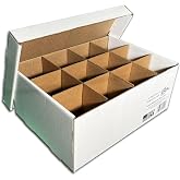 The Perfect Mason Jar Box, Regular Pint. Set of 3 Cardboard Canning Jar Storage &amp; Moving Boxes. Each Box Holds 12 Regular Pint-Size Jars (16 oz), No Tape Required