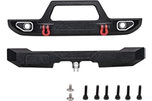 CODA RACING Aluminum Front&Rear Bumper for AXIAL SCX24 Ford Bronco AXI00006 1/24 RC Crawler Car