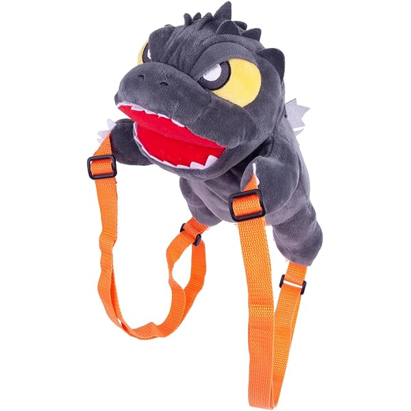 Amazon.com: Godzilla Plush Mini Backpack BLACK NONE  display picture 3