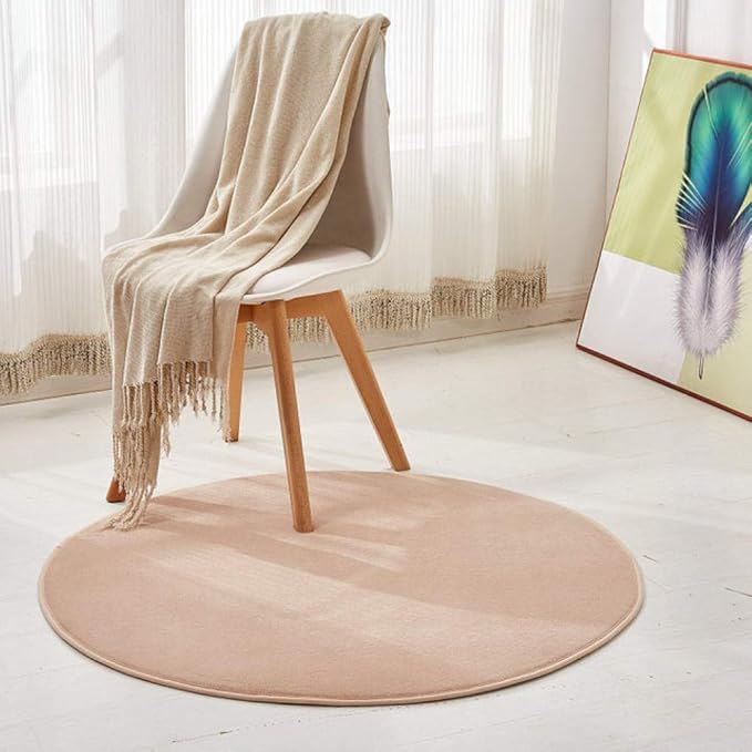 LJCDP Dormitorio Sala de Estar Alfombra,Alfombra Redonda Simple de Sala