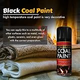 ZOPPER Black Coal Paint Spray for Gas Fires - 400ml Pack of 2 - Heat Resistant view 4