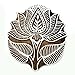 ibaexports Handcarved Lotus Printing Block Wood Block Texile Stamp Block Print