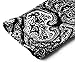 BAISHENGGT Women's Long Sleeve Loose Flared Tunic Top XXL Black Paisley