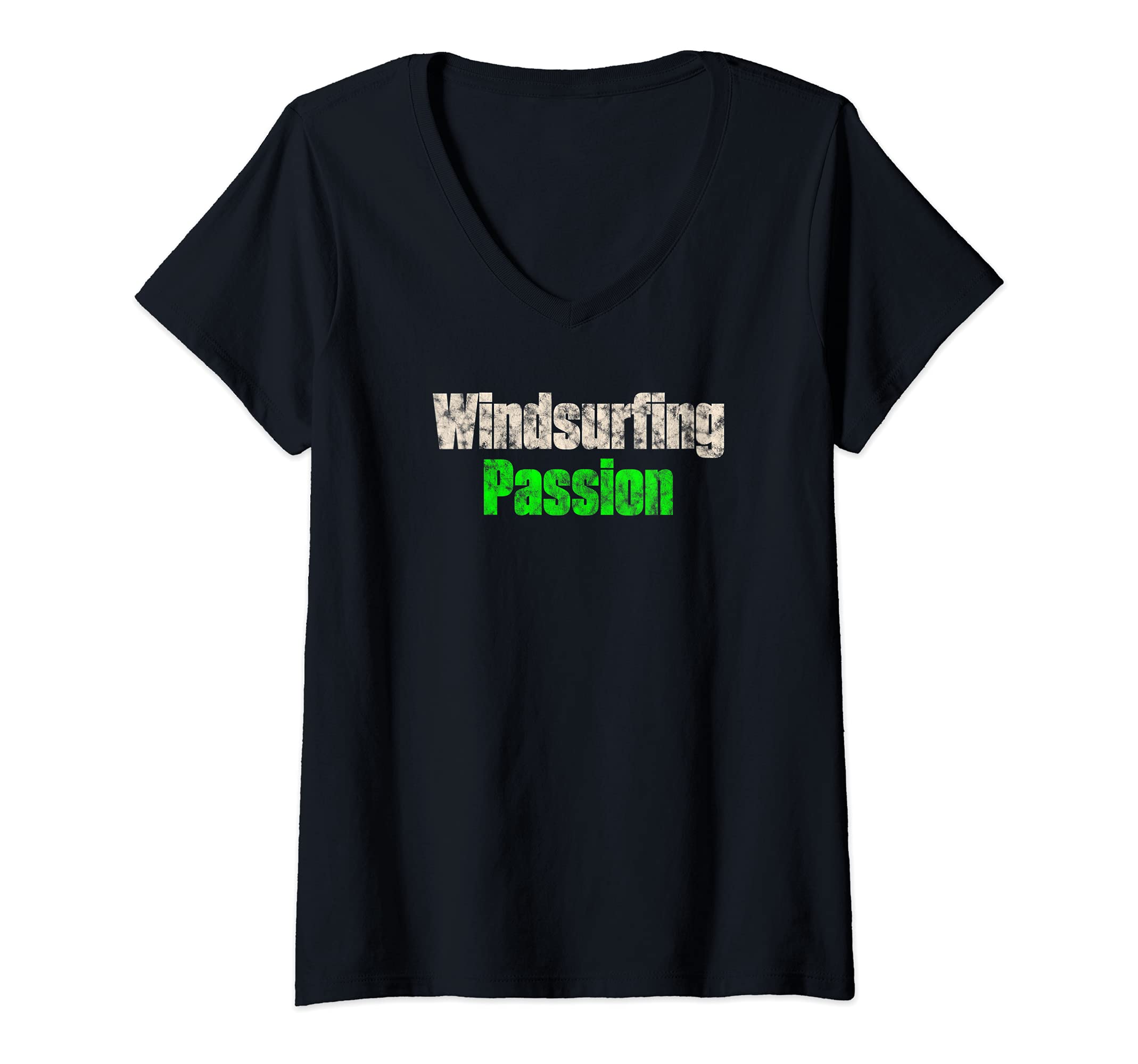 Womens Windsurfing Water Sport - Windsurfing Passion V-Neck T-Shirt