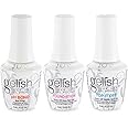 Gelish Mini Terrific Trio Collection 9 mL Soak Off Gel Nail Polish Kit with pH Bond, Foundation Base, and Top It Off
