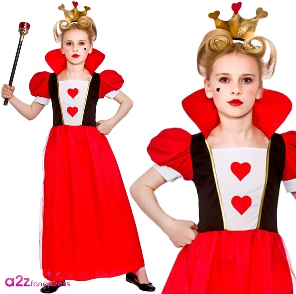 Wicked Costumes Girls Queen of Hearts Fancy Dress Costume Storybook Fairytale World Book Day Outfit - Small (3-4 Years) - Image 3