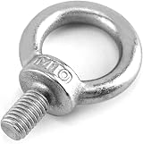 QWORK 4Pcs M10 Eye Bolts 200KG 304 Stainless Steel Lifting Ring Eye Bolts view 2