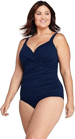 lands end wrap underwire tankini
