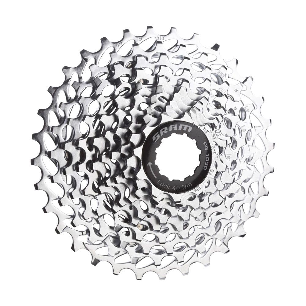 SRAM PG1050 10-Speed Cassette - Silver, Size 12-36