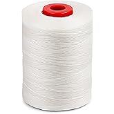 BUTUZE Waxed Thread, 550Yards Leather Thread for Hand Sewing, Wax String, Heavy Duty String Flat Waxed Linen for Leather Sewing Book Binding, Shoes, Craft