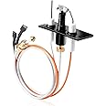 Hiorucet IPI Pilot 4021-422 Natural Gas for Heatilator ND4236I, ND4236IL, Heat N Glo SL-550TRS and Quadra-Fire Fireplaces Parts, NG 4021-025 Heatilator Pilot Assembly & Heat-N-Glo Pilot Assembly.