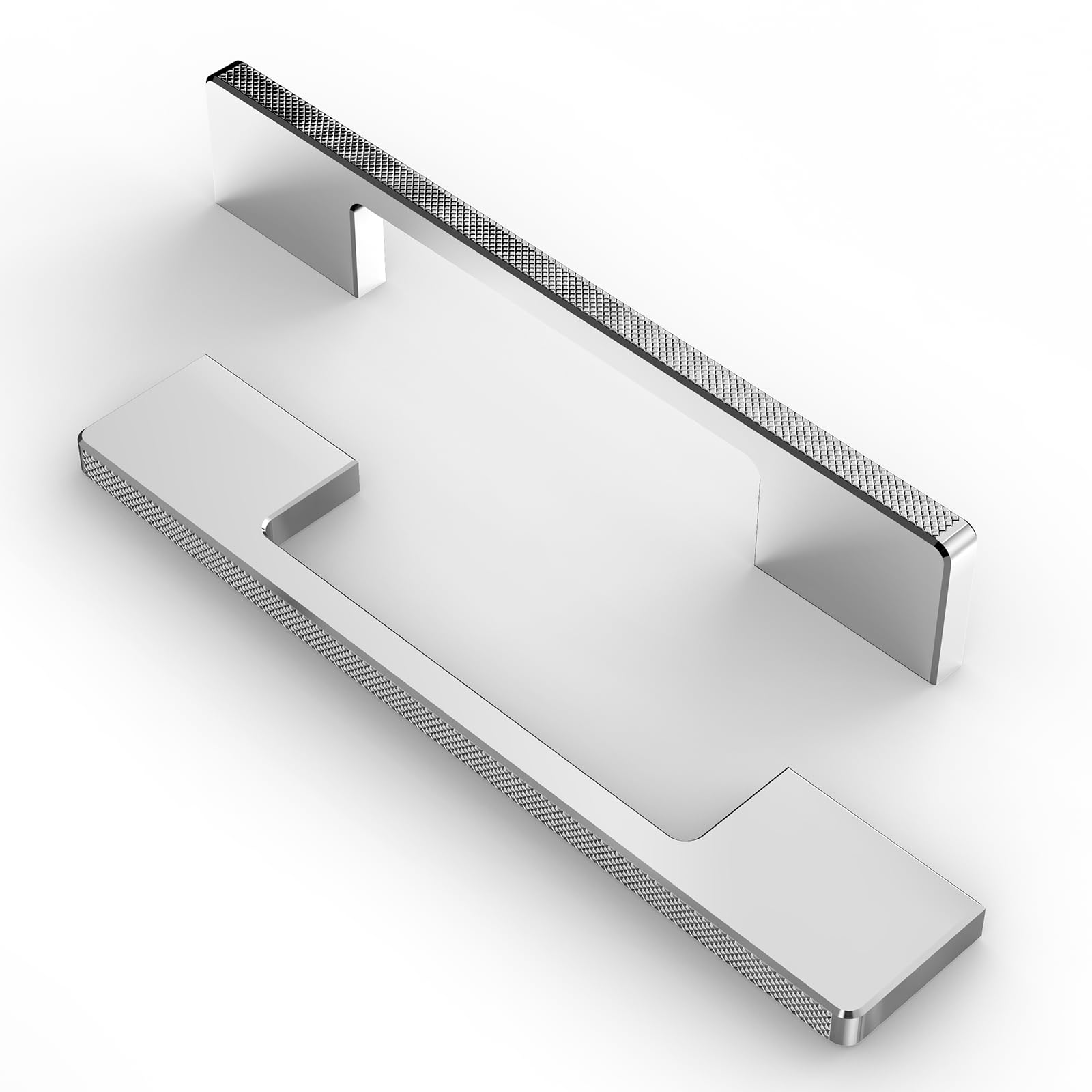 FURNIWARE Pack of 10 Cabinet Handles Carving Furniture Handle 160 mm Hole Spacing Kitchen Handles Chrome Drawer Handles Furniture Handles Kitchen Cabinet Handles