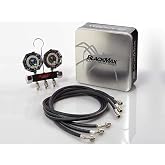 CPS MBH4P5Z BlackMax&reg; Manifold and Gauge Set - Includes 5' Pro-Set&reg; Hoses, Psi &amp; &deg;F Scales, Protective Gauge Boots, Made in USA