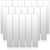 Oqqlin 20 Pcs Pure Zinc Anode Sheet, 99.996% High Purity Copper Zinc Electrode Strip 0.04 x 1 x 6 Inch Bendable Anode Plate for Plating, Lab Research, Scientific Class Experiments