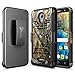 NageBee Belt Clip Holster Case Compatible with Alcatel Fierce 4 Case(5056), Alcatel Allura/Pop 4 Plus [Heavy Duty] Armor Shock Proof Dual Layer [Swivel Belt Clip] [Kickstand] Combo Rugged Case -Camo