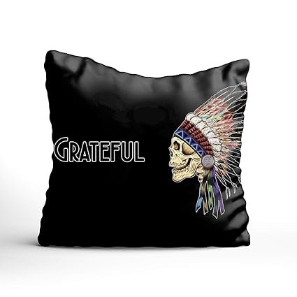 Amazon Com Black36 Throw Pillow Case Grateful Dead Zipper