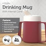 JFA Supplies 165ml Red Adult Cup with Two Handles and Lids Non Spill view 5