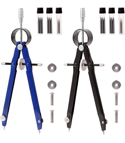 Set Di 3 Compassi Sicuri Per Bambini E Adulti - Safe-T Compass - Strumenti Di Apprendimento