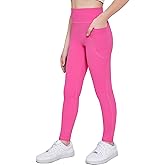 Arshiner Girls Athletic Leggings High Waist Yoga Pants for Kids with Pockets Dance Running Workout Tights