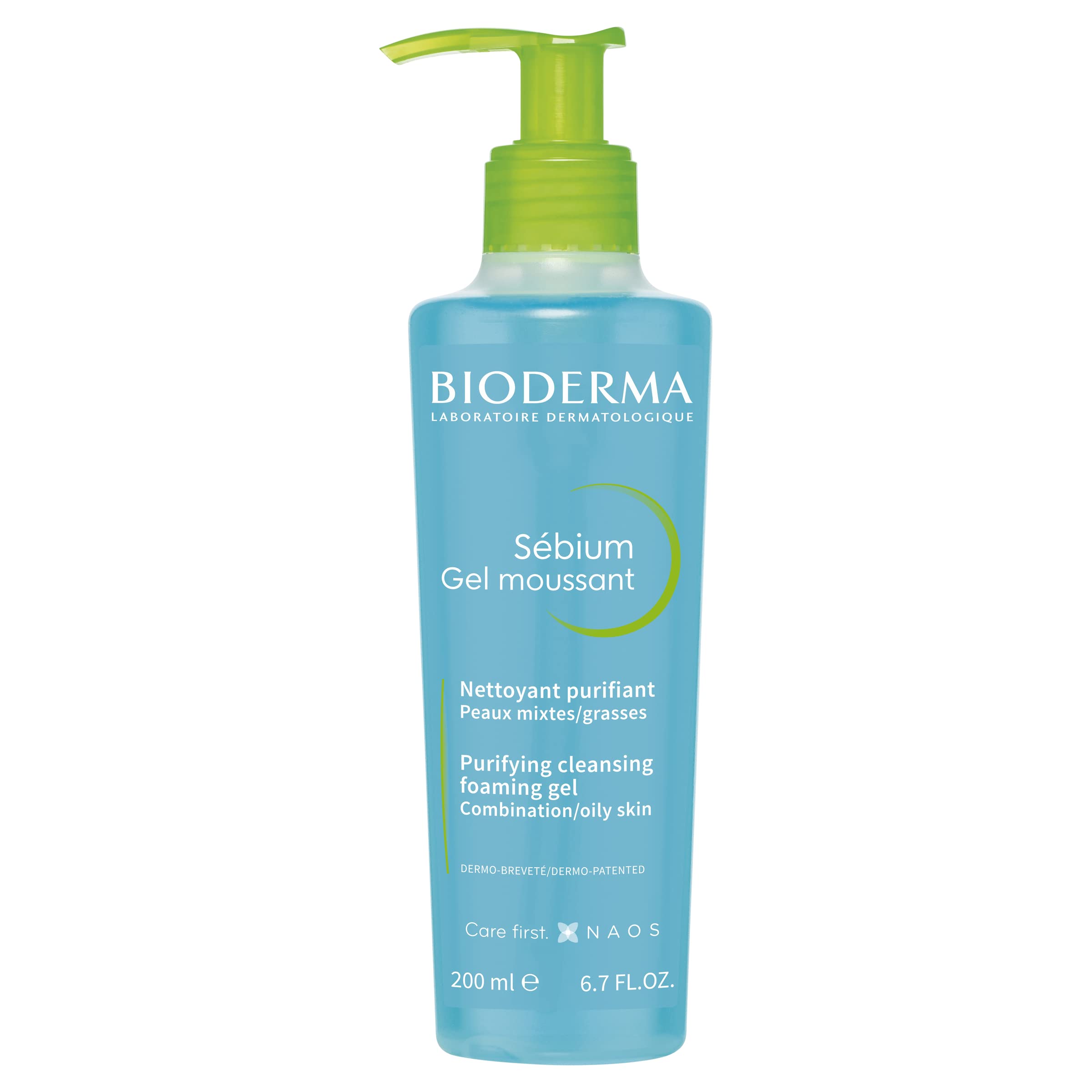 Bioderma Sébium Purifying Foaming Gel - Gentle Cleanser for Combination, Oily & Acne Prone Skin, Remove Impurities, Purify Skin & Control Shine (Soap Free), 200ML