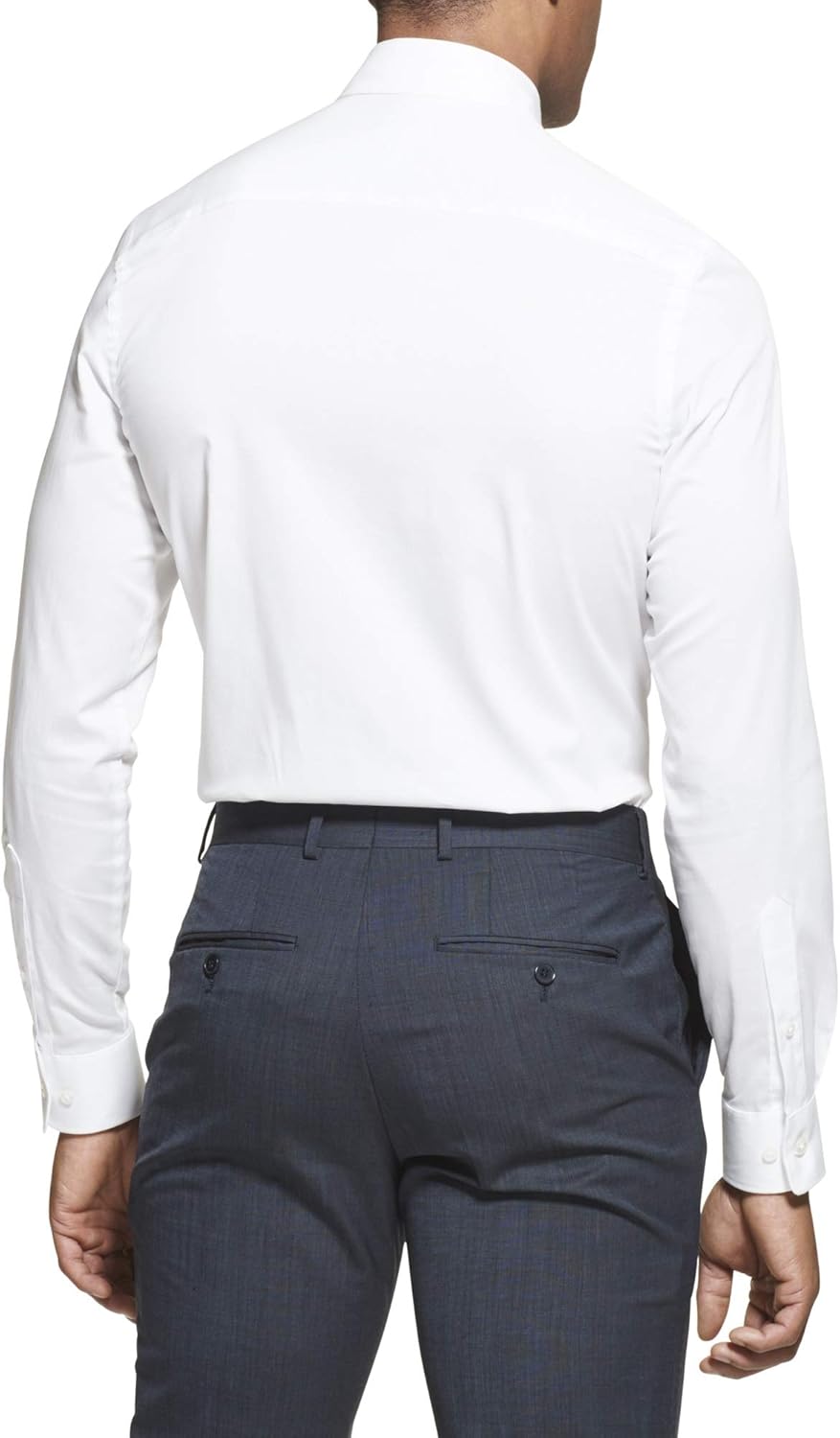 Van Heusen Men's Dress Shirt Slim Fit Flex Collar Stretch Solid at  Men’s Clothing store