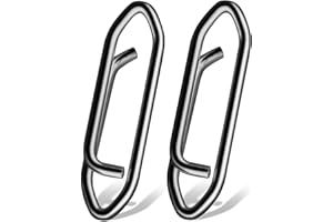 AMYSPORTS High Strength Fishing Snap Saltwater Stainless Connector Snaps Swivels Tackle Steel Power Fishing Clip Lure Quick Change Black Nickel