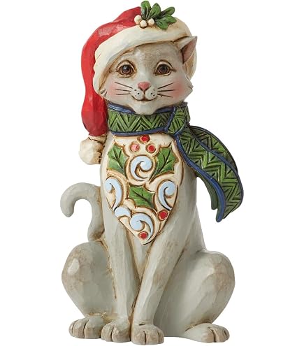Amazon.com: Enesco Jim Shore Heartwood Creek Christmas Cat
