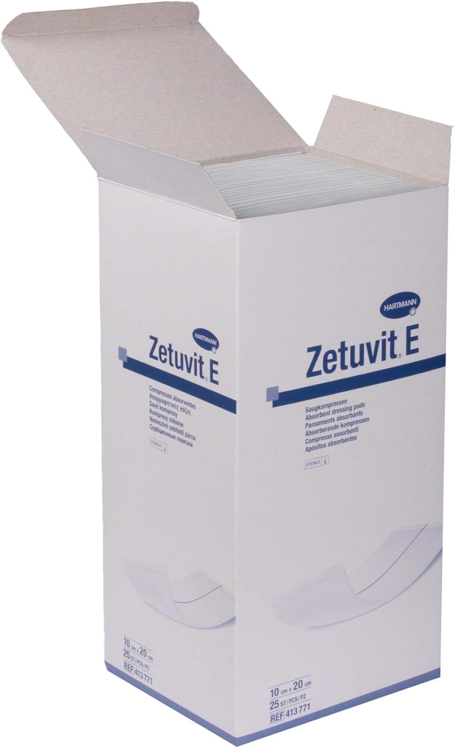 Hartmann Zetuvit E Sterile Absorbent Dressing Pads, 10cm x 20cm by