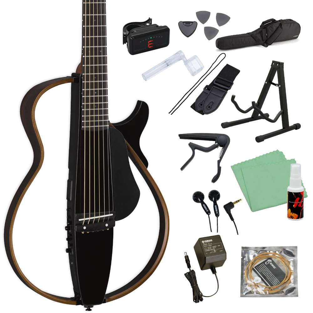 YAMAHA SLG200S TBL (トランスルーセントブラック) サイレントギター初心者14点セット ヤマハ商品画像