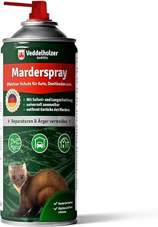 Veddelholzer Marderspray Fur Auto Dachboden Garage 400 Ml Sofortiger Langfristiger Schutz Fur Marder Und Objekte Durch Effektive Marderabwehr Marderschreck Made In Germany Amazon De Auto Motorrad