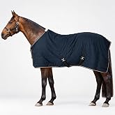 Horze Glasgow Anti-Slip Stable Horse Blanket (100g Fill) - Dark Blue - 69 in