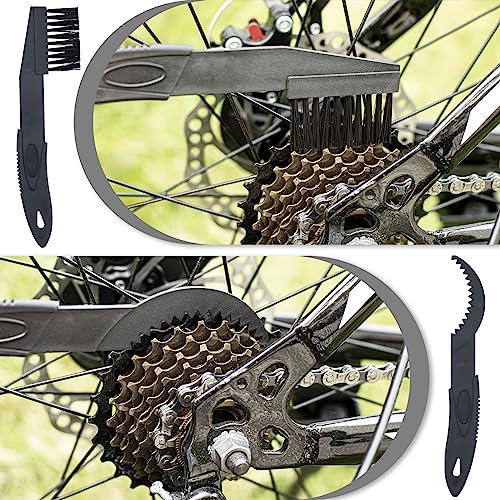focopot Bike Chain Cleaner Kit Including Cleaning Brush Tool,Bicycle Chain Lube,Cleaning Agent and Scrubber for Cleaning Mountain/MT/Road/BMX Bike