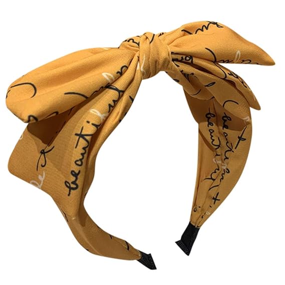 Printed Bow Tie Hair Band For Women Diadia Headbands For Sports