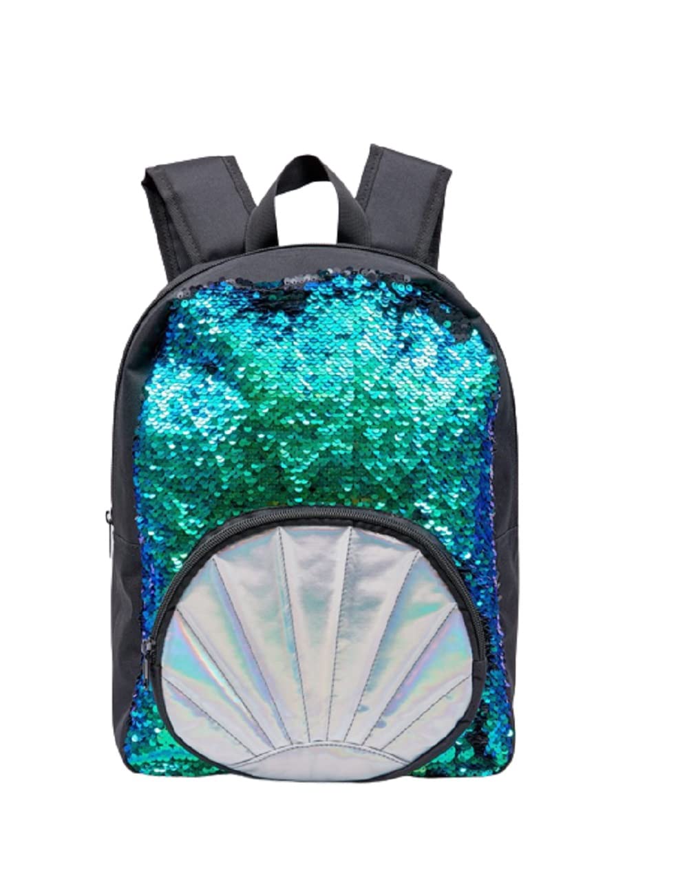 William Lamb Childrens Mermaid Backpack Reversible Sequin Rucksack Travel School Bag 38cm Multicolor