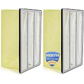 24x12x12 MERV 14 Inner Air Filter Compatible With JET AFS-1000B AFS-1000C 708733 and JDS Air-Tech HP Air-Tech 750-ER 14003 and Powermatic 1791082 Synthetic Pocket Replacement Filter, 2PCS
