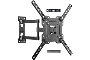 Suptek TV Wall Mount Swivel and Tilt Full Motion for Most 23 to 55 inch TV Mount up to 55lbs max VESA 400x400mm (A1+)