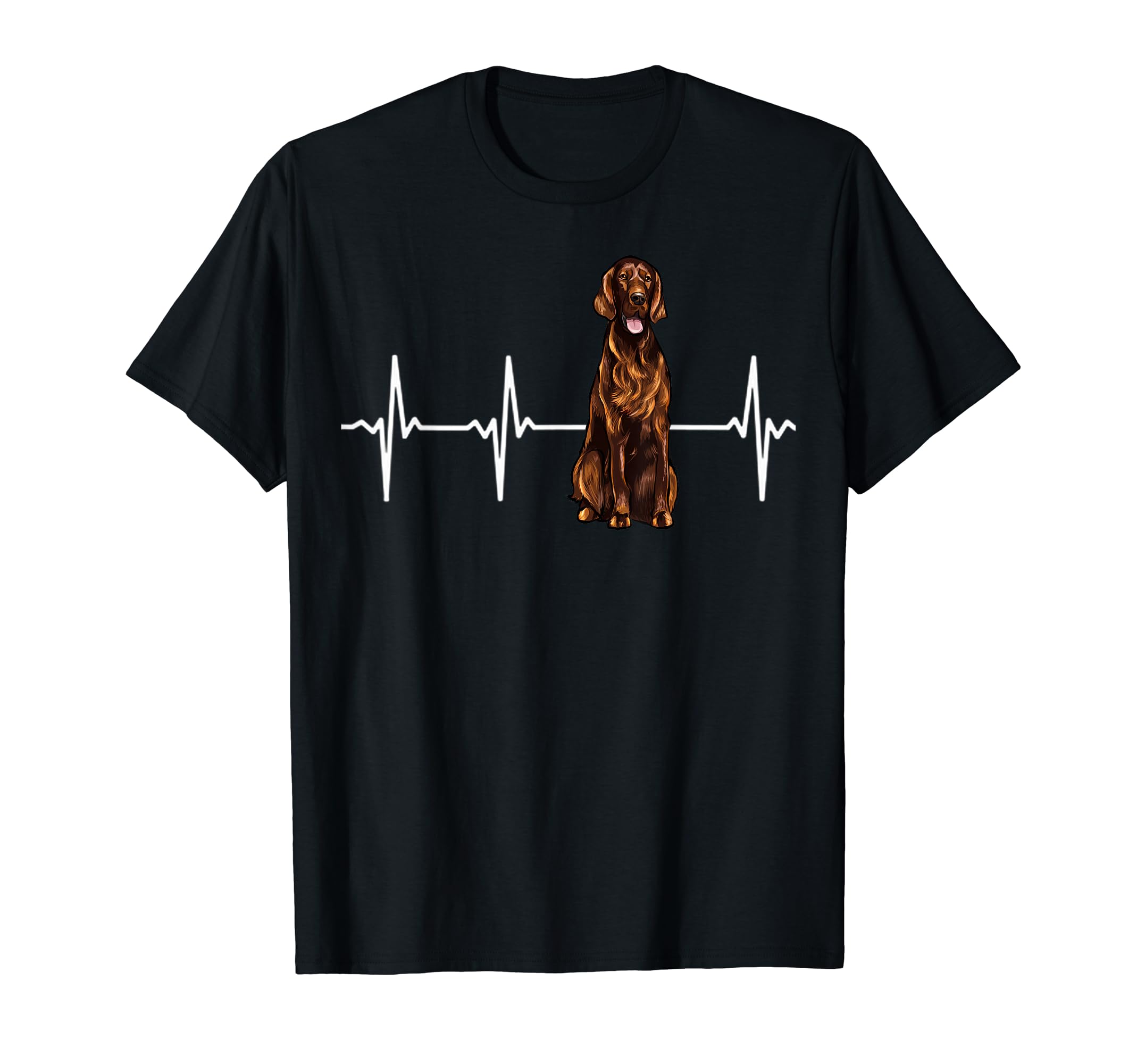Irish Setter Heartbeat Dog Lover T-Shirt