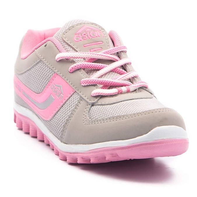 pink sports shoes