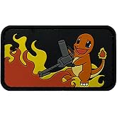 Saspatch Fire Lizard Flamethrower PVC Morale Patch Tactical Gear Accessory | Soft Flexible PVC | 2.8x1.6 Inch | Durable 3D Design | Hook-and-Loop Backing for Tactical Gear, Vests Backpacks