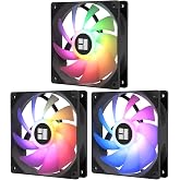 Thermalright TL-C12C-S X3 CPU Fan 120mm ARGB Case Cooler Fan, 4pin PWM Silent Computer with S-FDB Bearing Included, up to 1550RPM Cooling Fan（3 Quantities） (TL-C12C-S X3-D2)