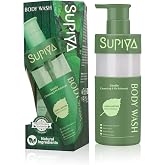 SUPIYA Mosturizing Body Wash for 24 Hr - Natural Shower Gel Gentle Cleanses, Paraben and Phthalate Free &amp; Effectively Moisturizes Dry Skin, 10.58 oz