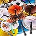 Kicko Folding Paper Fans for Kids - 48 Piece Assortment in Colorful Box - 10 Inch - Easy to Use Chinese Paper Fans for Boys, Girls, Birthdays, Japanese Party Decoration, Party Favors
