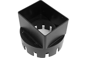 Hamwesh Downspout Adapter, 3x4 Inch PVC Rain Gutter to Drain Pipe Adapter Square Design with Seamless Connection for Outdoor 