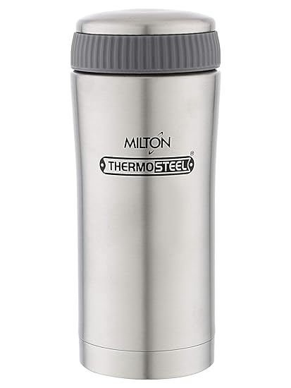 Milton Thermosteel Optima Flask, 350ml, Steelplain,Silver