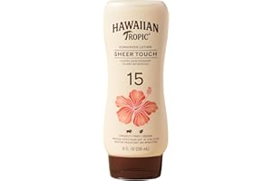 Hawaiian Tropic Sunscreen Sheer Touch Broad Spectrum Sun Care Sunscreen Lotion - SPF 15, 8 Ounce
