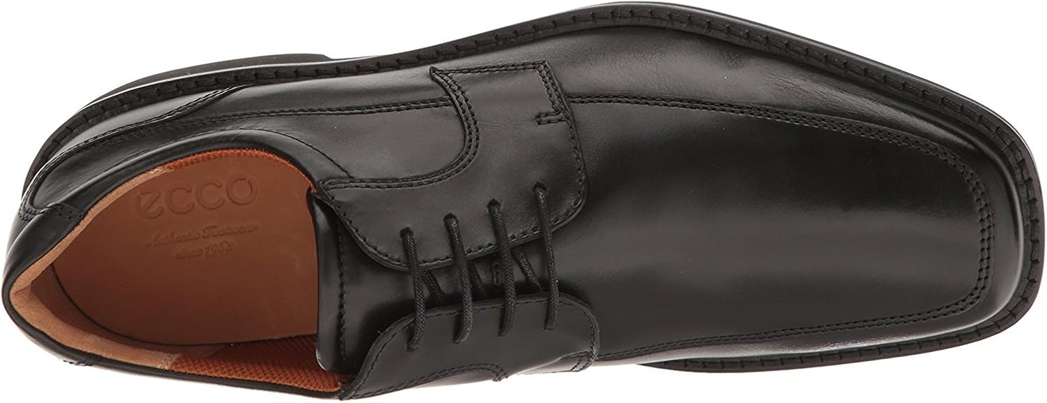  | ECCO Men's Seattle Apron Toe Tie Oxford, Black, 43 EU/9-9.5 M US | Oxfords